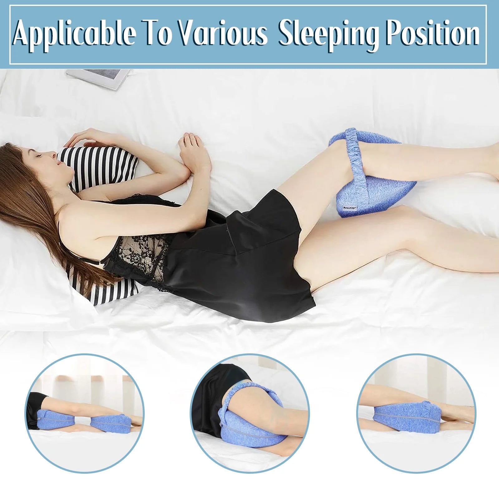 Smoothspine Alignment Pillow - Relieve Hip Pain & Sciatica, Leg Alignment Pillow, Smooth Spine Improved Leg Pillow for Sleeping Side Sleeper (Red)