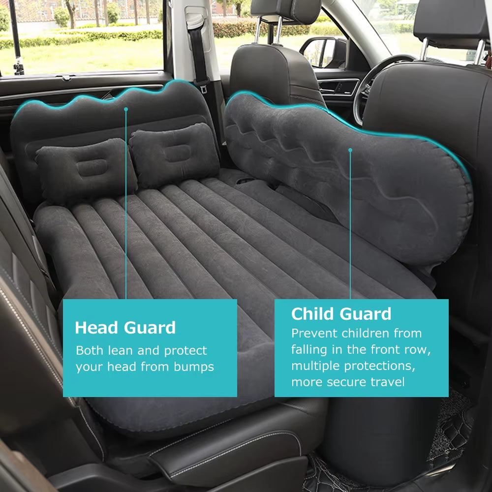 Mattress Car Inflatable Travel Bed Home Outdoor Camping Mat Rear Flocking plus Air Mattress for SUV Travel Bed Travel Mattress