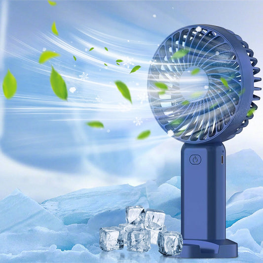 Tower Electric Fan Portable Ac Unit Office Air Conditioner Portable Household Small Conditioning Fan, for Outdoor Indoor Commuting, Office, Travel (Blue)