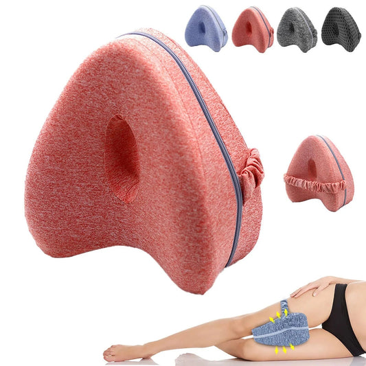 Smoothspine Alignment Pillow - Relieve Hip Pain & Sciatica, Leg Alignment Pillow, Smooth Spine Improved Leg Pillow for Sleeping Side Sleeper (Red)